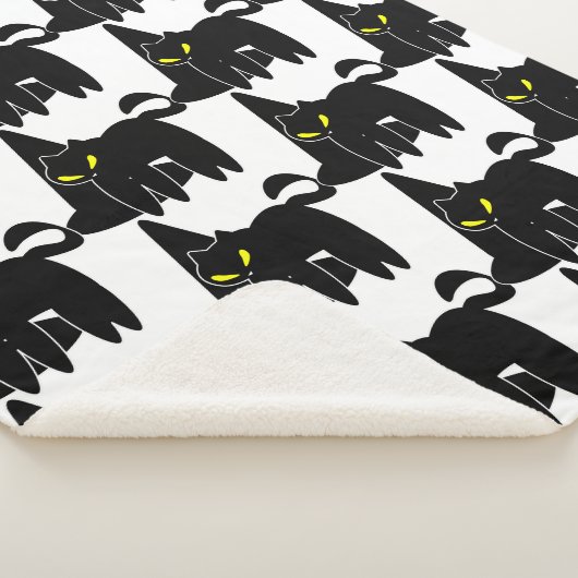 Halloween Niedlich Black Ghost und Hexenhut Sherpadecke (3/4)