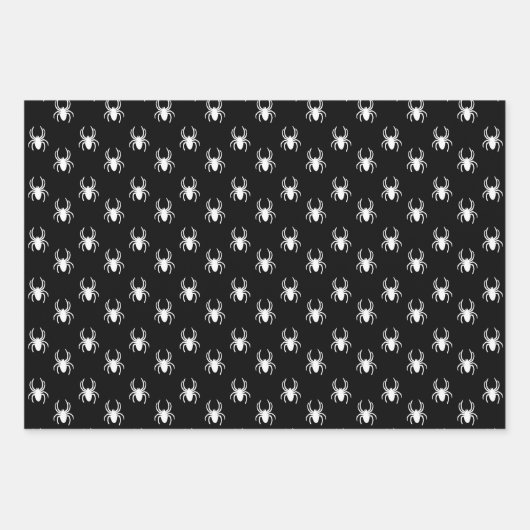 Halloween Niedlich Black Spider Geschenkpapier Set (Vorderseite 3)