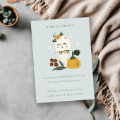 Halloween Niedlich Blue Ghost Boo Display Kinderdu Begleitkarte