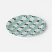 Halloween Niedlich Boo Ghost-Teller Pappteller (Schrägansicht)