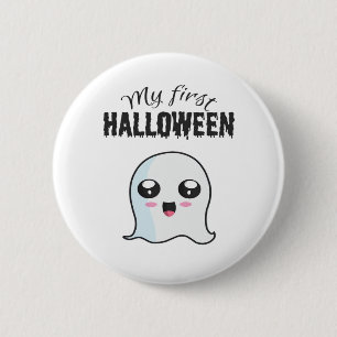 Halloween Niedlich Boo Newborn Baby Girl First Hal Button