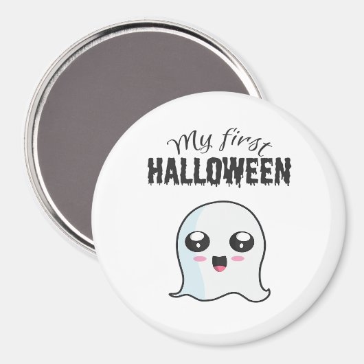 Halloween Niedlich Boo Newborn Baby Girl First Hal Magnet (Vorderseite/Rückseite)