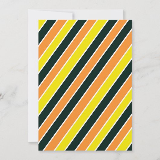 Halloween Niedlich Candy Corn Trick oder Treat Fun Einladung (Rückseite)