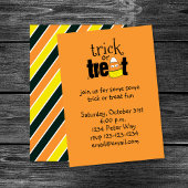 Halloween Niedlich Candy Corn Trick oder Treat Fun Einladung
