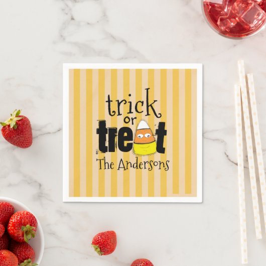 Halloween Niedlich Candy Mais Whimsical Funny Serviette (Beispiel)