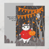 Halloween Niedlich Cat & Jack-o’-Laternenkürbis (Vorne/Hinten)