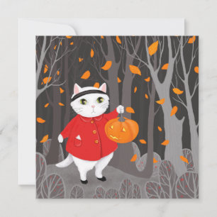 Halloween Niedlich Cat & Jack-o’-Laternenkürbis
