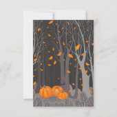 Halloween Niedlich Cat & Jack-o’-Laternenkürbis Einladung (Rückseite)