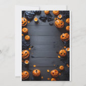 Halloween Niedlich Costume Party Einladung (Rückseite)