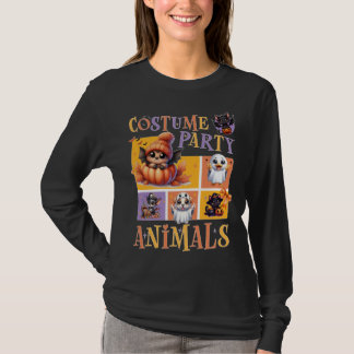 Halloween Niedlich Costume Party Tiere Oktober Sti T-Shirt