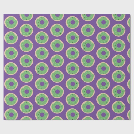 Halloween Niedlich Donuts Sprinkles Mattiert Geschenkpapier (Flach)