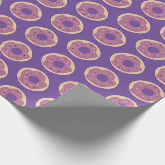 Halloween Niedlich Donuts Sprinkles Mattiert Geschenkpapier (Ecke)