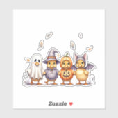 Halloween Niedlich Ducklings Kostüm Aufkleber (Blatt)