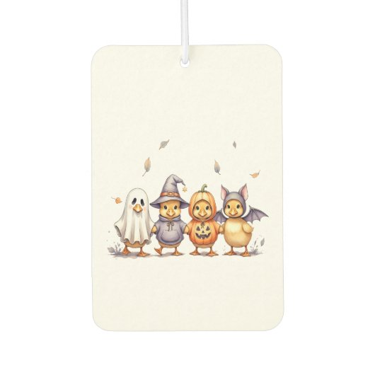 Halloween Niedlich Ducklings Kostüm Autolufterfrischer (Vorderseite)