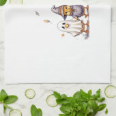 Halloween Niedlich Ducklings Kostüm Geschirrtuch (Gefaltet)