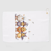 Halloween Niedlich Ducklings Kostüm Golfhandtuch (Horizontal)