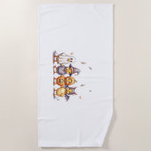 Halloween Niedlich Ducklings Kostüm Strandtuch (Vorderseite)