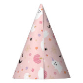 Halloween Niedlich Dusty Pink Ghost Partyhütchen (Rückseite)