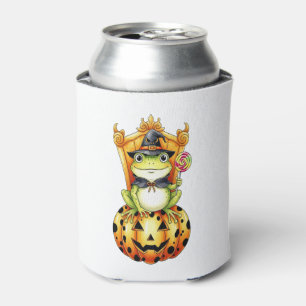 Halloween Niedlich Frosch on Pumpkin Dosenkühler