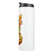 Halloween Niedlich Frosch on Pumpkin Thermosbecher (Nach rechts gedreht)