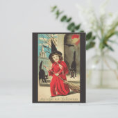 Halloween Niedlich Funny Vintag Witz Postkarte (Stehend Vorderseite)