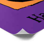 Halloween Niedlich Funny Whimsical 31 Oktober Rahm Poster (Ecke)