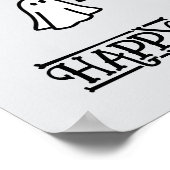 Halloween Niedlich Funny Whimsical Ghosts Poster (Ecke)