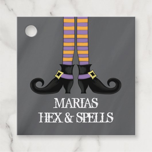 Halloween Niedlich Funny Whimsical Hexenschuhe Geschenkanhänger (Vorderseite)