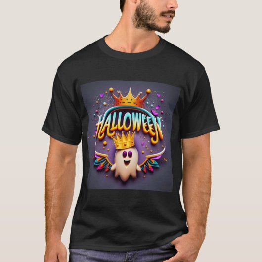 Halloween-niedlich-Geist-T - Shirt (Vorderseite)
