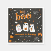 Halloween Niedlich Ghost 1. Geburtstag Spooktacula Serviette (Vorderseite)