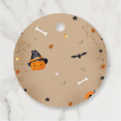 Halloween Niedlich Ghost Baby Dusche Geschenkanhänger (Rückseite)