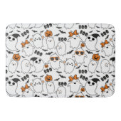 Halloween Niedlich Ghost Bath Mat Badematte (Vorderseite)
