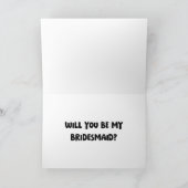 Halloween Niedlich Ghost Boo Funny Bridesmaid Vors Karte (Innenseite)