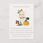 Halloween Niedlich Ghost Books für Babydusche Begleitkarte (Vorderseite)