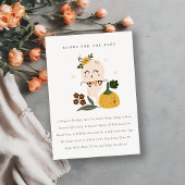 Halloween Niedlich Ghost Books für Babydusche Begleitkarte