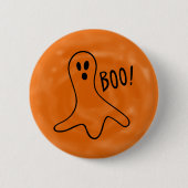 Halloween Niedlich Ghost Booo Button (Vorderseite)