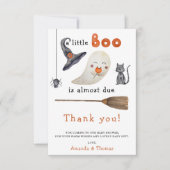 Halloween Niedlich Ghost danke Babydusche (Vorderseite)