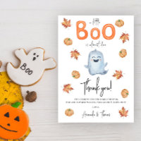 Halloween Niedlich Ghost danke Babydusche