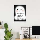 Halloween Niedlich Ghost Editable Party Event Sign Poster (Heimbüro)