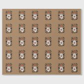 Halloween Niedlich Ghost Fall Spooky Saisongeschen Geschenkpapier (Flach)