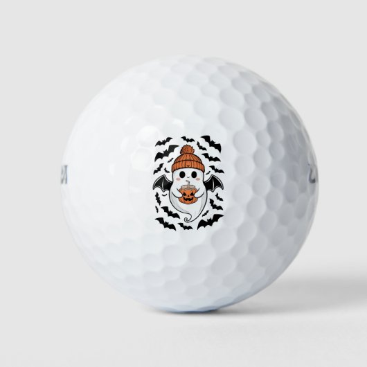 Halloween Niedlich Ghost Fall Spooky Saisongeschen Golfball (Vorderseite)