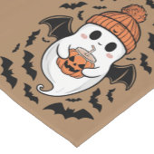Halloween Niedlich Ghost Fall Spooky Saisongeschen Kurzer Tischläufer (Ecke)