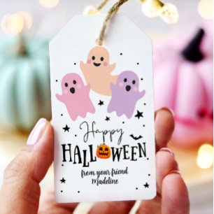Halloween Niedlich Ghost Favor Tags Boo Leckerei G Geschenkanhänger