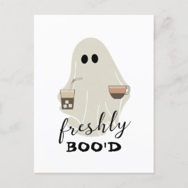 Halloween Niedlich Ghost | Freshly Boo'd Postkarte
