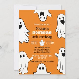 Halloween Niedlich Ghost Geburtstag Spooktacular Einladung