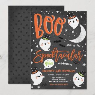Halloween Niedlich Ghost Geburtstagsparty Spooktac Einladung