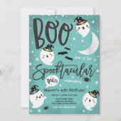 Halloween Niedlich Ghost Geburtstagsparty Spooktac Einladung (Vorderseite)