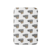 Halloween, Niedlich Ghost Grau, Trick oder Treat,  Badematte (Vorderseite Vertikal)