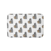 Halloween, Niedlich Ghost Grau, Trick oder Treat,  Badematte (Vorderseite)