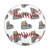 Halloween, Niedlich Ghost Grau, Trick oder Treat, Baseball (Rückseite)